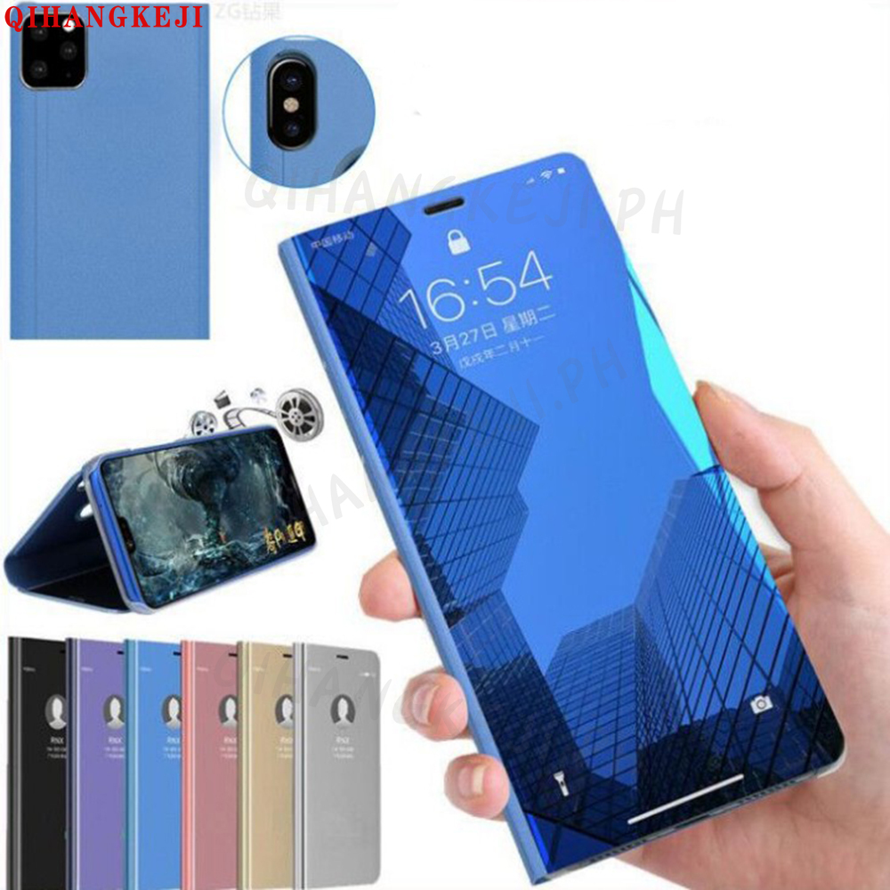 Bao da điện thoại nắp lật kính thông minh chống sốc bảo vệ cho Xiaomi POCO X3 NFC Redmi Note 9S 7 8 9 Pro