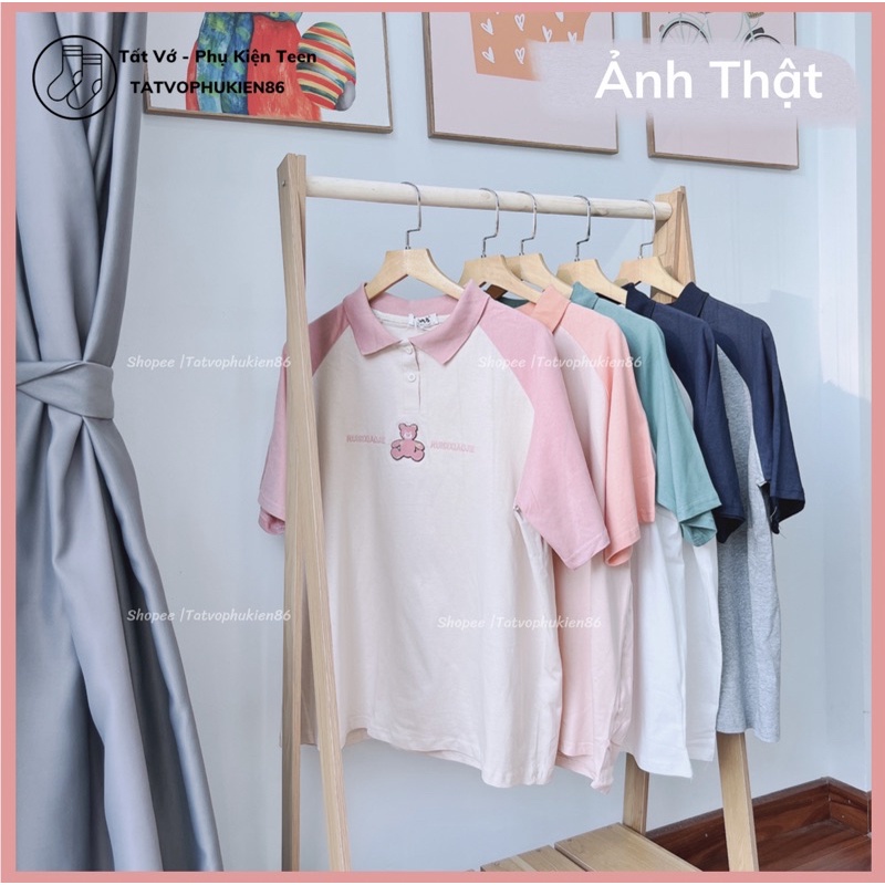 Áo polo nữ SALE Áo thun polo nữ -Hàn quốc freesize dưới 60kg vừa thoải mái unisex hàng thêu -Áo nữ bigsize