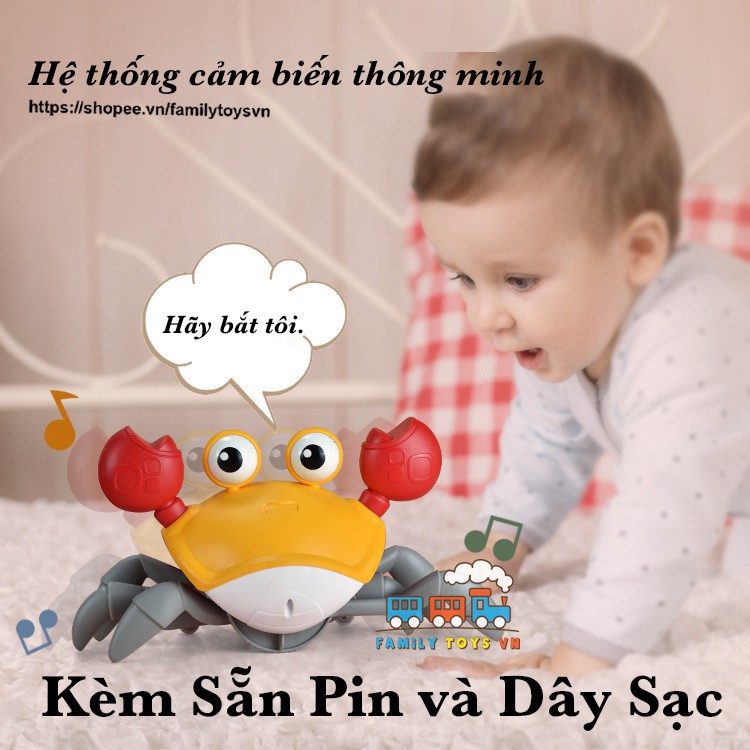 Cua Cảm Biến Đồ Chơi - Giúp Bé Tránh Xa Điện Thoại - Tự Động Tránh Đồ Vật - Chất Liệu ABS Siêu Bền