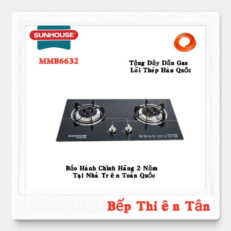 Bếp Ga Âm Cao Cấp SUNHOUSE MAMA MMB6632