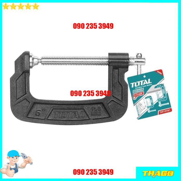 Cảo chữ C chữ G 100-150mm (4-6inch) dùng kẹp cố định sắt gỗ Total Ingco lực kẹp chịu lực tốt 1234