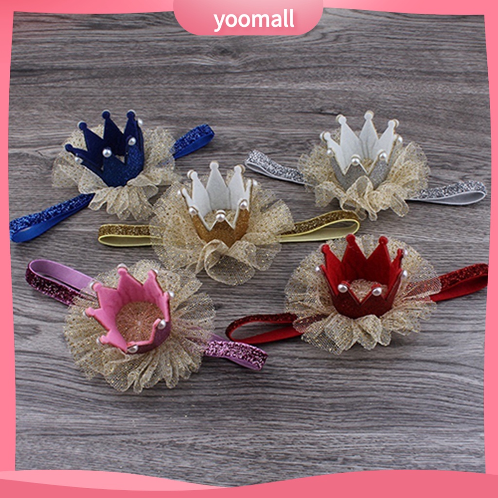 Vương Miện Công Chúa Đính Ngọc Trai Nhân Tạo Cho Bé Gái