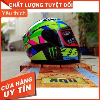 🏍 Mũ bảo hiểm fullface asia tem 7 màu đa sắc