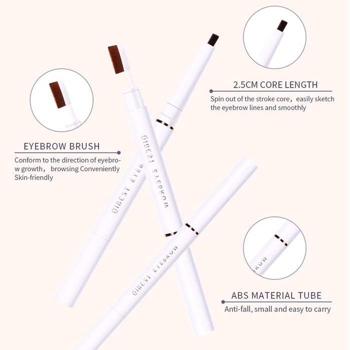 Chì kẻ lông mày trang điểm QIBEST chống thấm nước 5 màu sắc tùy chọn 12.5g | BigBuy360 - bigbuy360.vn
