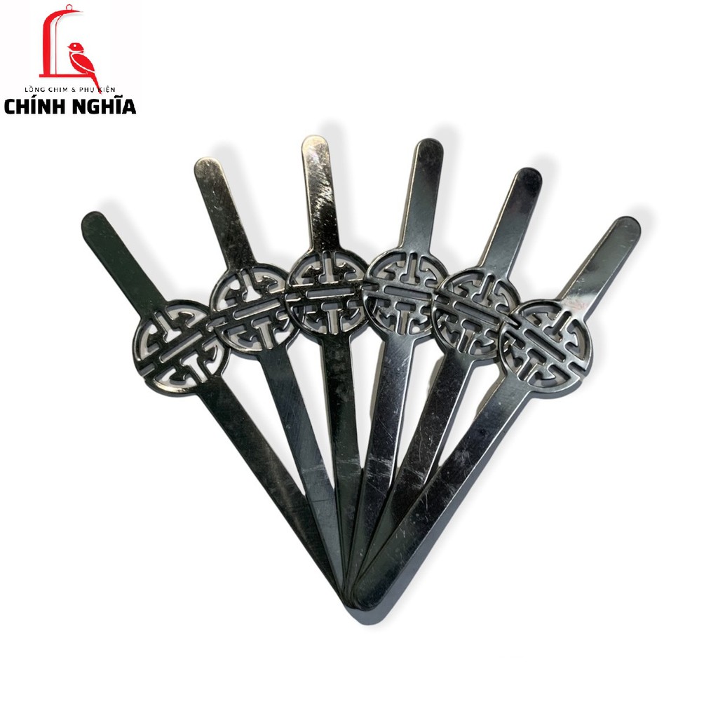Nẹp lồng chào mào, khuyên - Nẹp hình đồng tiền  - Phụ kiện Lồng Chim Chính Nghĩa