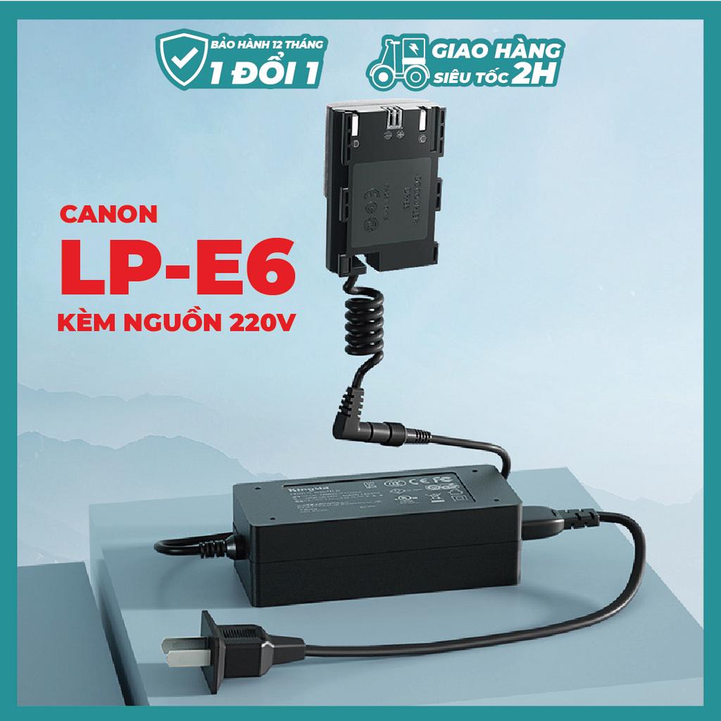 Pin Ảo - Dummy Battery KingMa LP-E6 kèm nguồn 220V