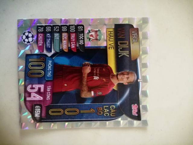 Thẻ cầu thủ poca Match attax 2019/20 thiết kế in theo yêu cầu