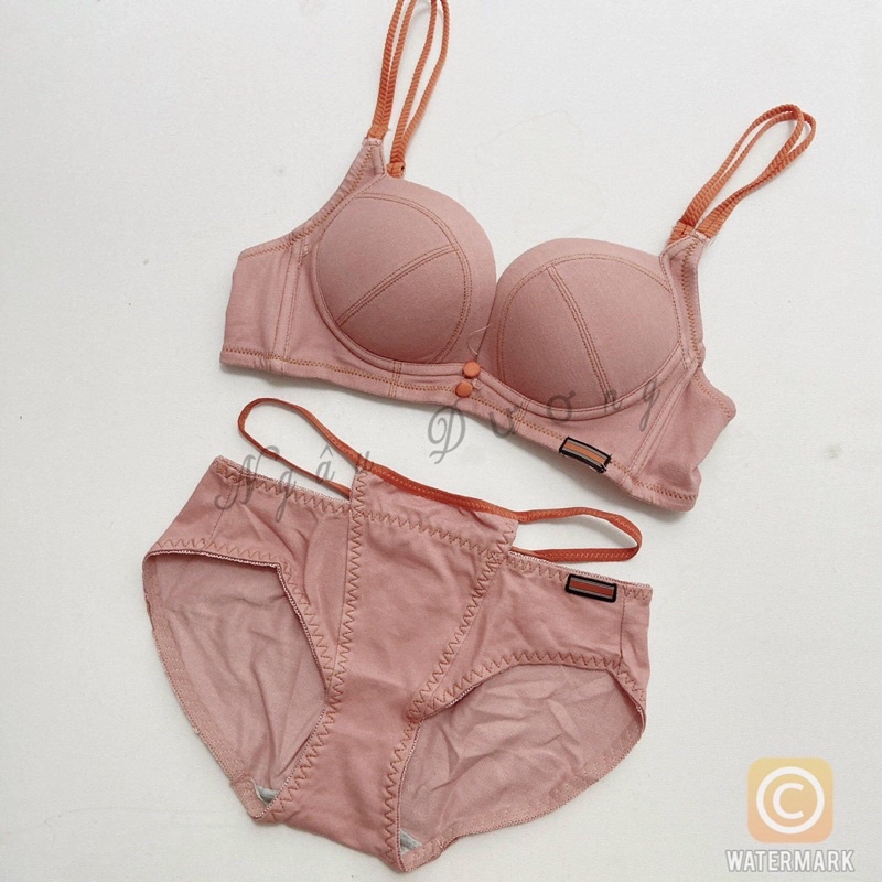 Set đồ lót, bộ đồ lót nữ su thun cúp ngực không gọng - SL005 | BigBuy360 - bigbuy360.vn