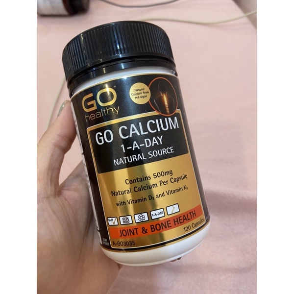 Viên uống Canxi – GO CALCIUM 1-A-DAY-Natural K2 + D3 – 120 viên
