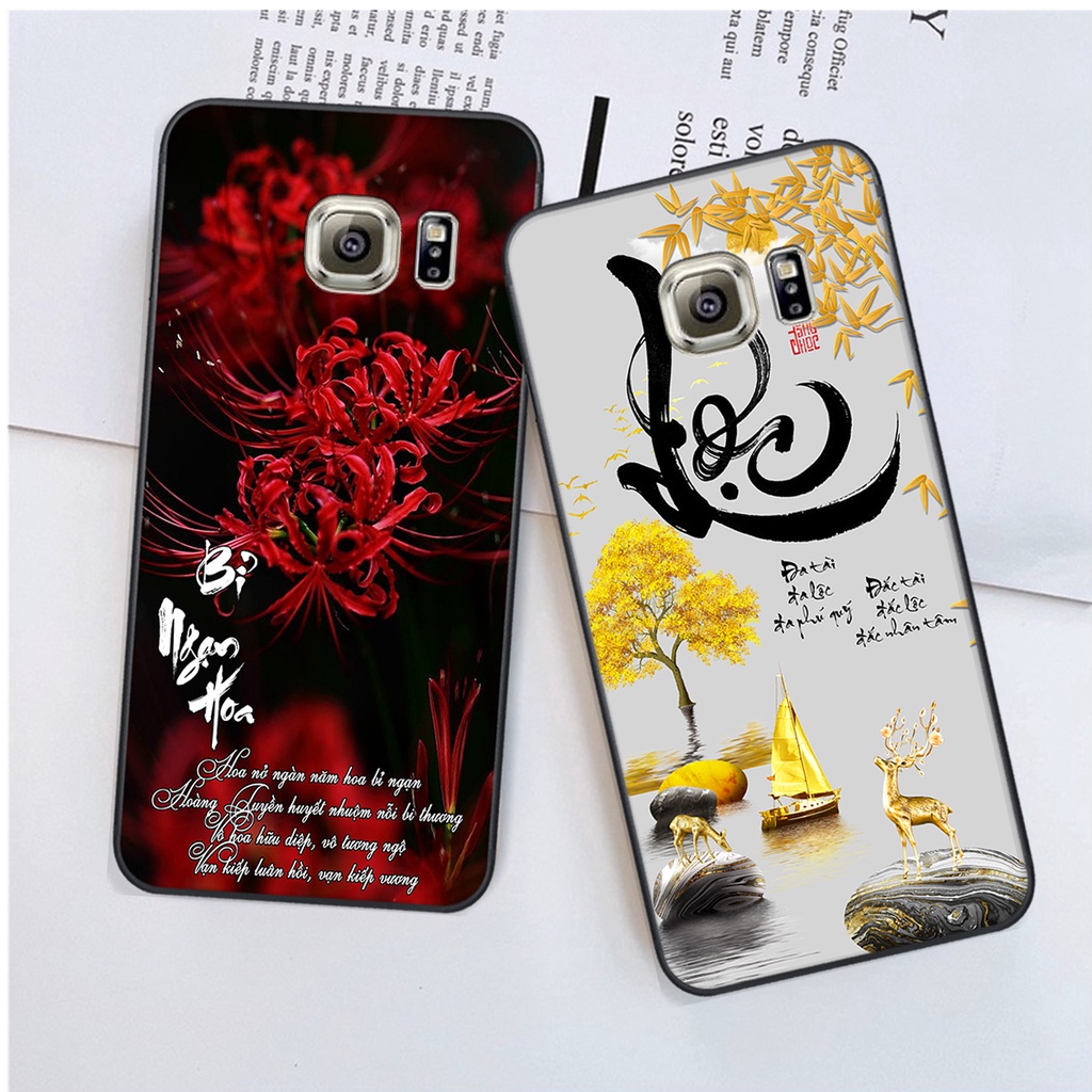 Ốp lưng Samsung Galaxy S6 / S6 EDGE / S6 EDGE PLUS in hình chữ tài chữ lộc, Cha Mẹ, bình an SIÊU ĐẸP