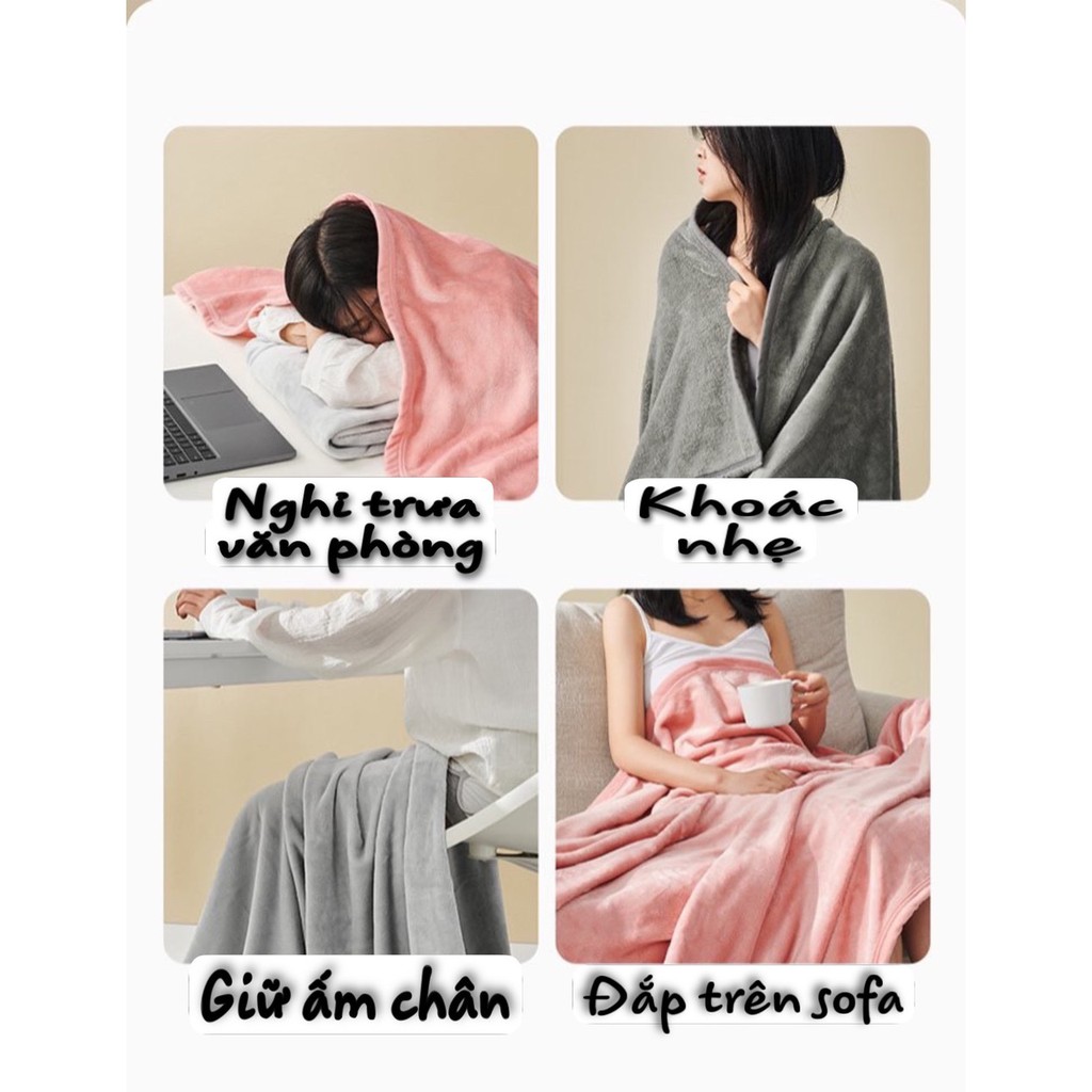 Chăn ga gối đệm - Chăn nỉ cotton {Giá rẻ nhất} cho du lịch, nhà xe và làm chăn văn phòng