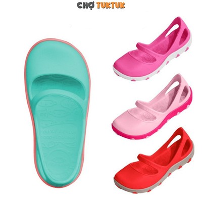 Giày nhựa bé gái Thái Lan thời trang  chất cao su êm chống trơn Monobo Tammy