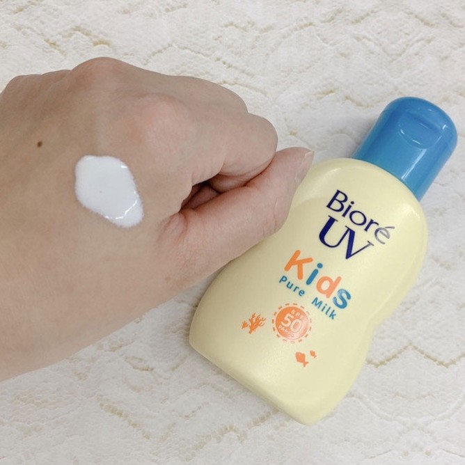 Sữa Chống Nắng Dịu Nhẹ Cho Trẻ Em Boiré , Biore UV Kids Pure Milk SPF50 PA+++ 70ml