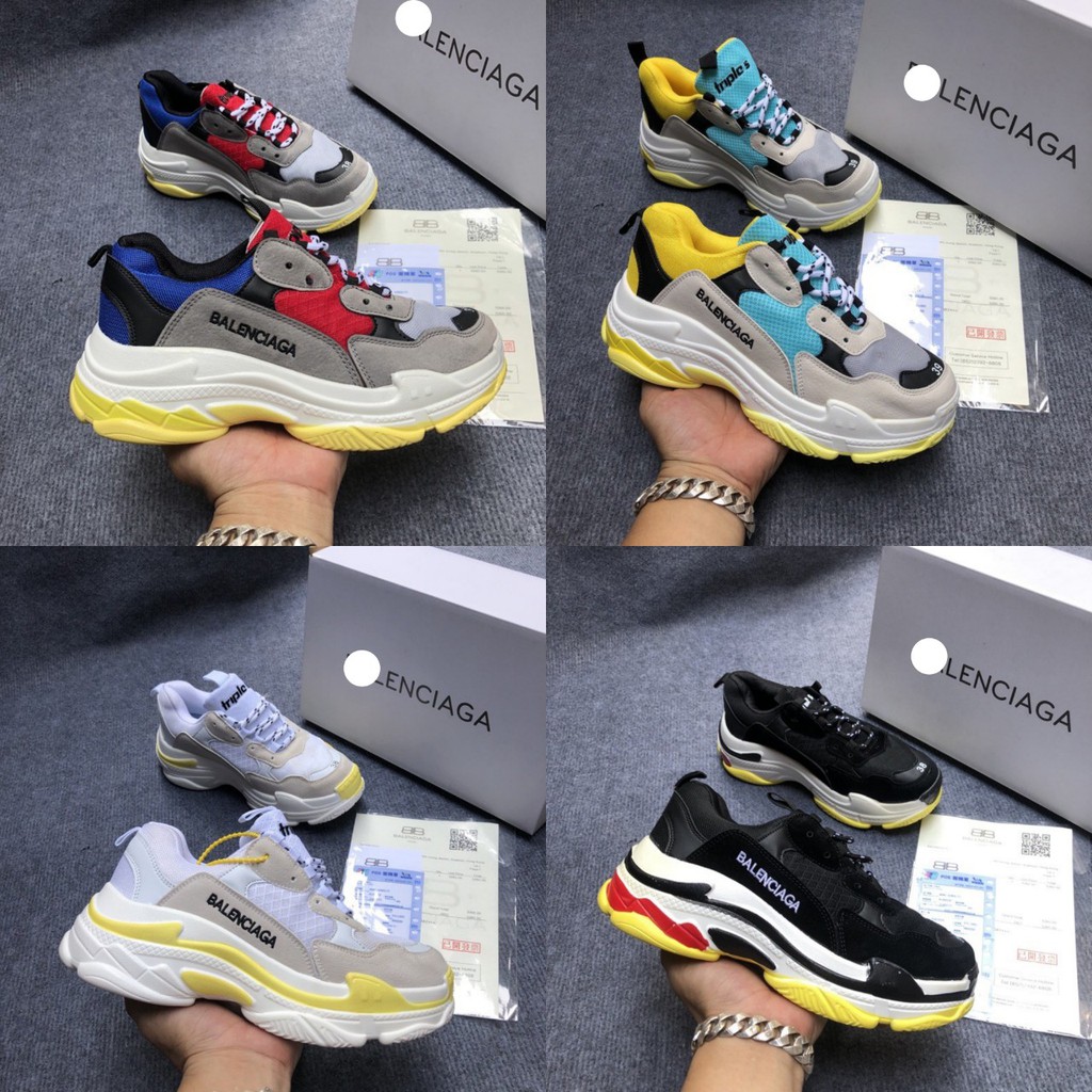 Giầy Thể Thao BaIenciaga Triple S nhiều màu Nam Nữ HOT