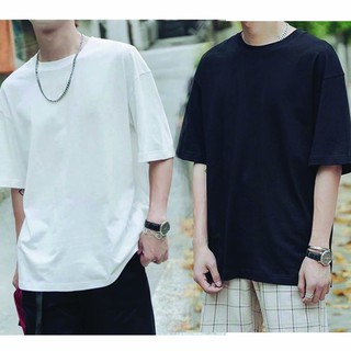 COMBO 2 Áo thun trơn Trắng+Đen