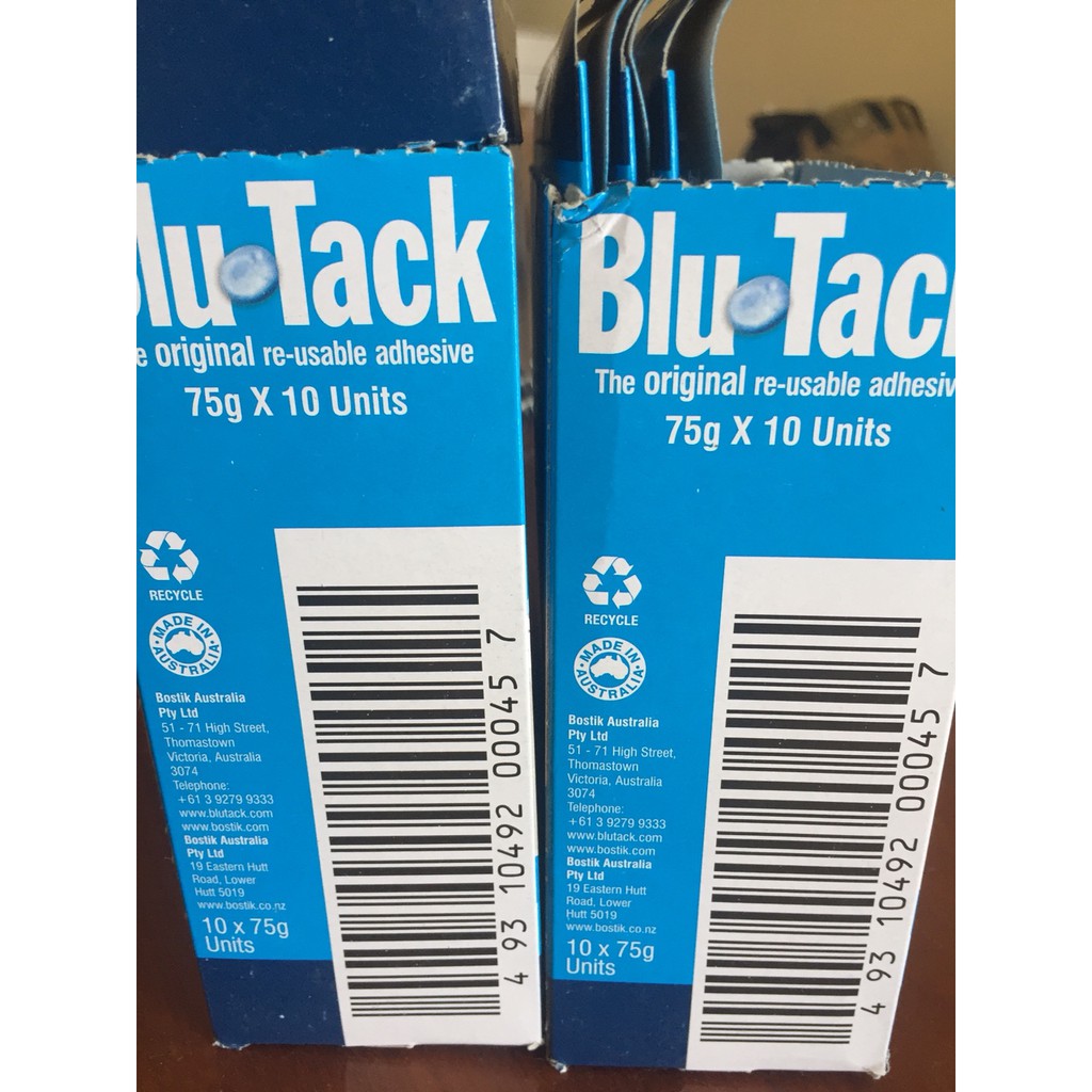 [Mã INCUBACK1416 hoàn 20K xu đơn 50K] Đất sét dính blutack, Blu tack của Bostik