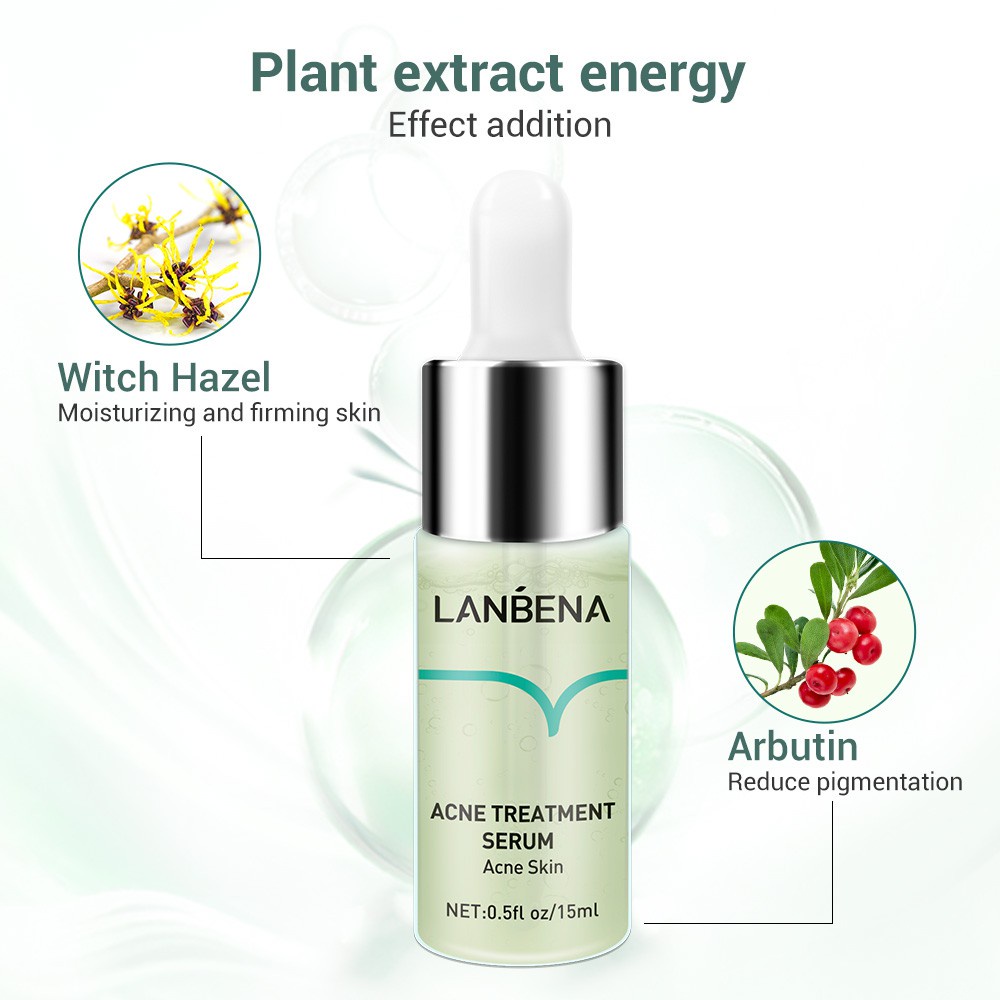 (Hàng Mới Về) Serum Trị Mụn Lanbena 15ml Dưỡng Ẩm Thu Nhỏ Lỗ Chân Lông