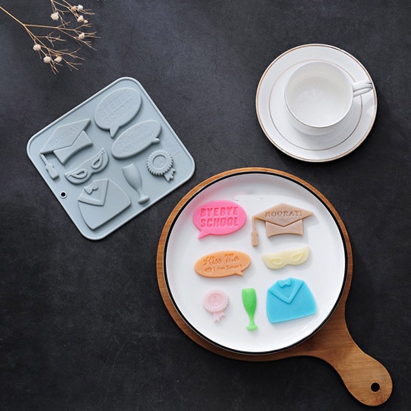 Khuôn Silicone Làm Bánh 7 Ngăn Chủ Đề Tốt Nghiệp