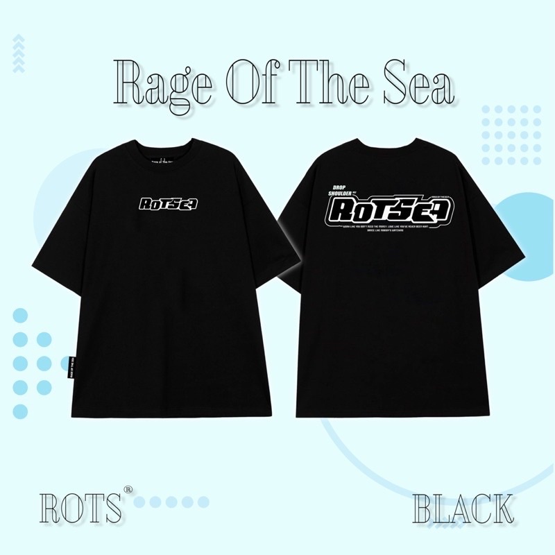 ÁO THUN OVERSIZE RAGE OF THE SEA - DROPSHOULDER