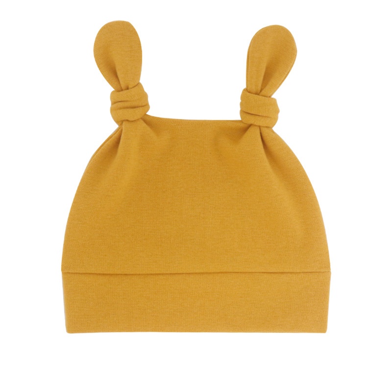 Mũ Beanie Mềm Thắt Nút Hai Mặt Dễ Thương Cho Bé Sơ Sinh