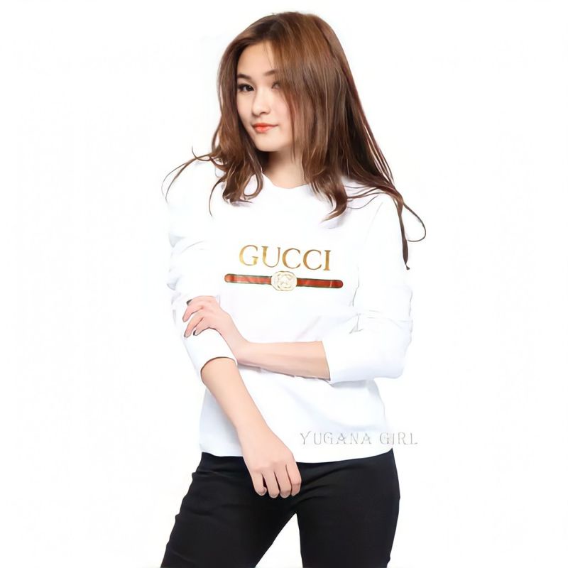 Ek- Gucci Chất Liệu Spandex Dài Tay Cho Nữ