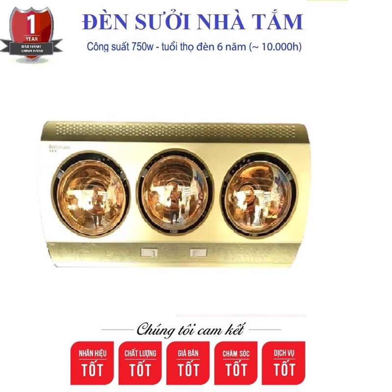 ĐÈN SƯỞI NHÀ TẮM BÓNG VÀNG SIÊU ẤM