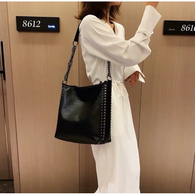 Túi xách tote da nữ đeo chéo Đinh Tán DC87