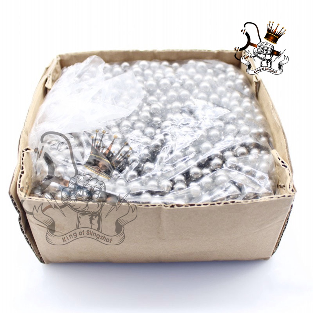 [Sỉ Toàn Quốc] 1kg bi sắt kích thước 6.35mm và 7mm - hàng đẹp loại 1 bi siêu bóng, không gỉ