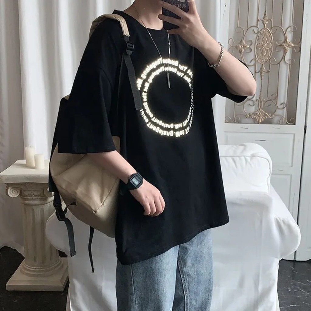 Áo thun Stee Phản quang WORDS CIRCLE Unisex