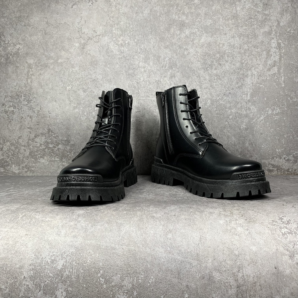 Giày bốt nam bốt cổ cao khóa zip new phiên bản Martin boots 2024