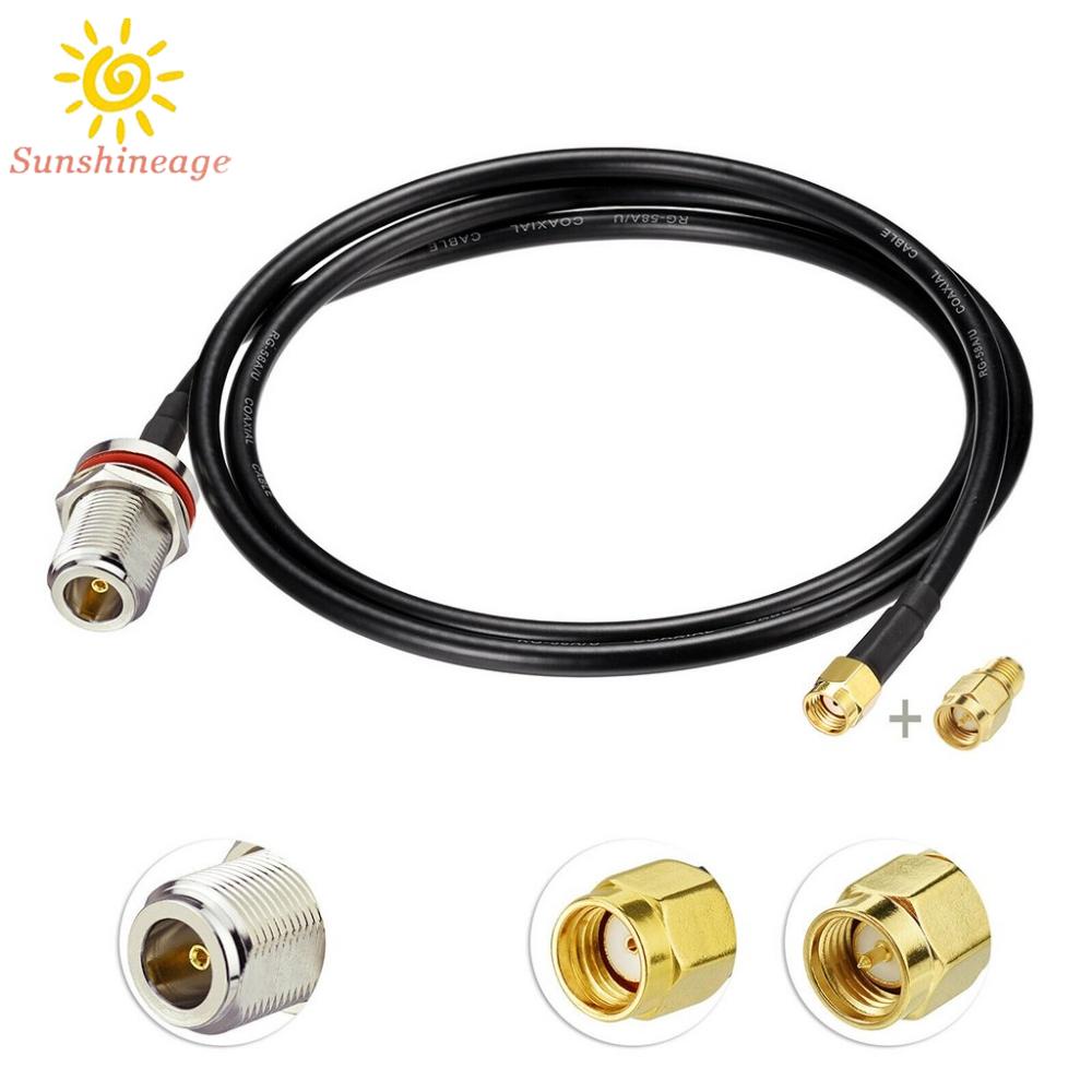 SUNAGE- ~Antenna Kit Miner N-type RG58 RP-SMA To N Female Cable Helium Hot Sale【SUNAGE-HOT Fashion】
