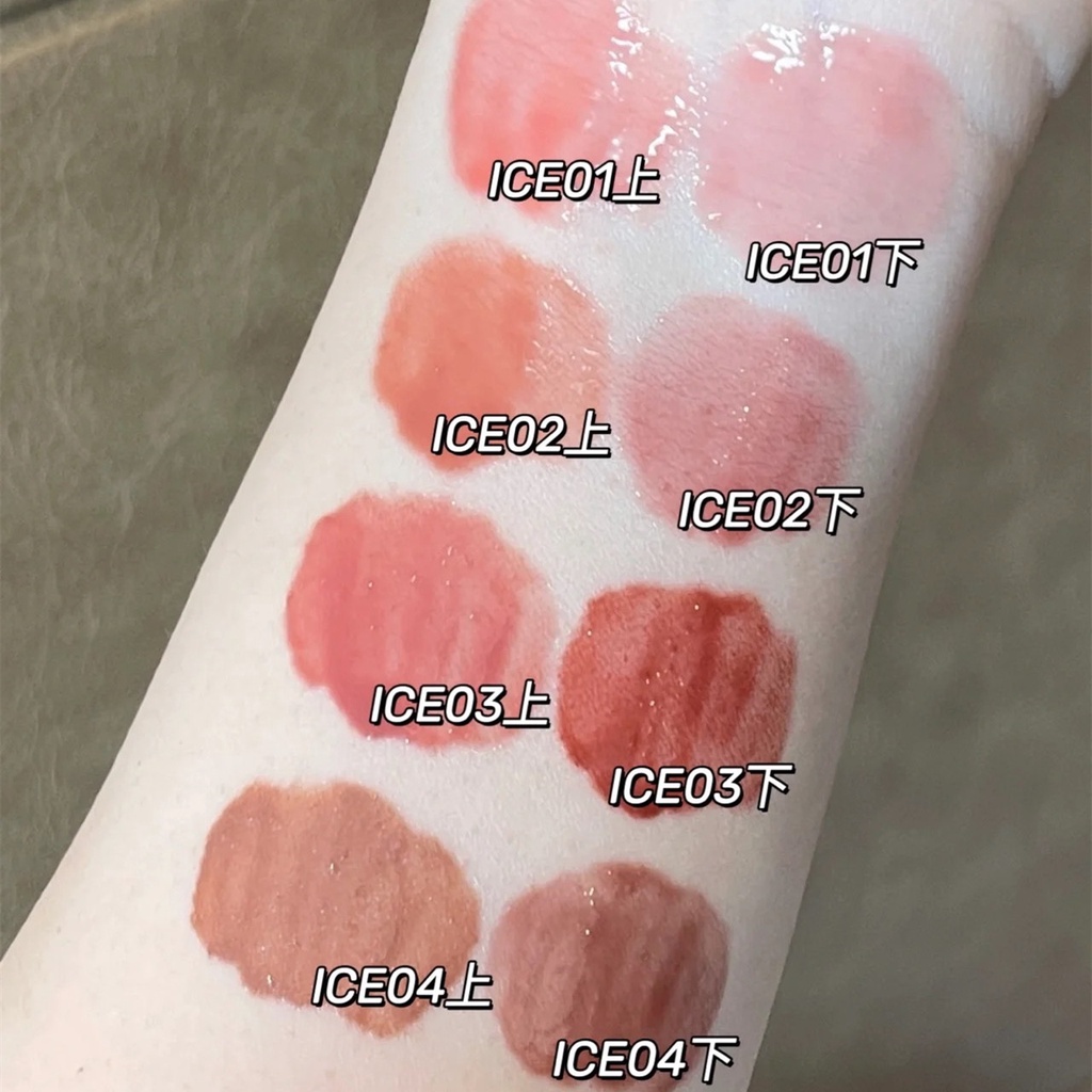 Son Môi Hai Đầu HERORANGE Màu Nhũ Kim Tuyến Hiệu Ứng Gương Hiệu
