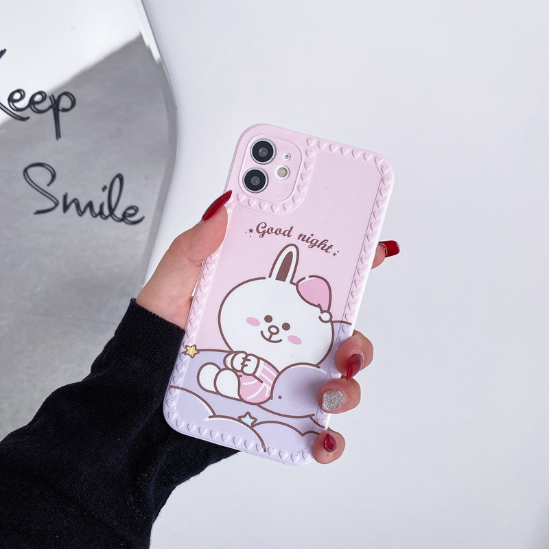 Ốp Điện Thoại SUNTAIHO Mềm Hình Hoạt Hình Gấu Nâu Ôm Sát Cho iPhone 12 11 Pro 12 Mini X XS MAX XR 6s 8 7 6 PLUS SE 2020 | BigBuy360 - bigbuy360.vn