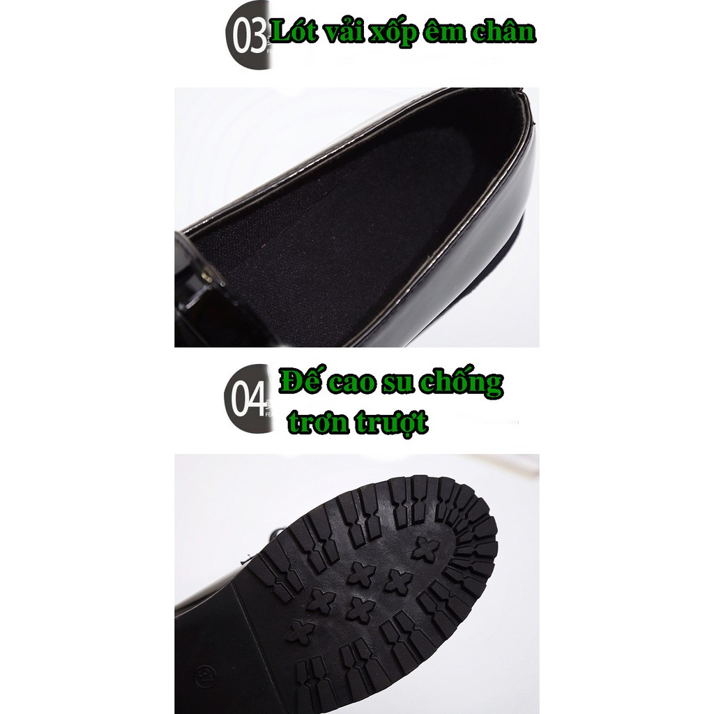 C116 Giày nữ Oxford da bóng đế Dr có video | BigBuy360 - bigbuy360.vn