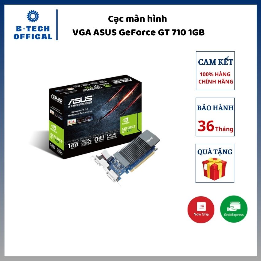 Card màn hình ASUS GeForce GT 710 1GB - Hàng chính hãng bảo hành 36 tháng