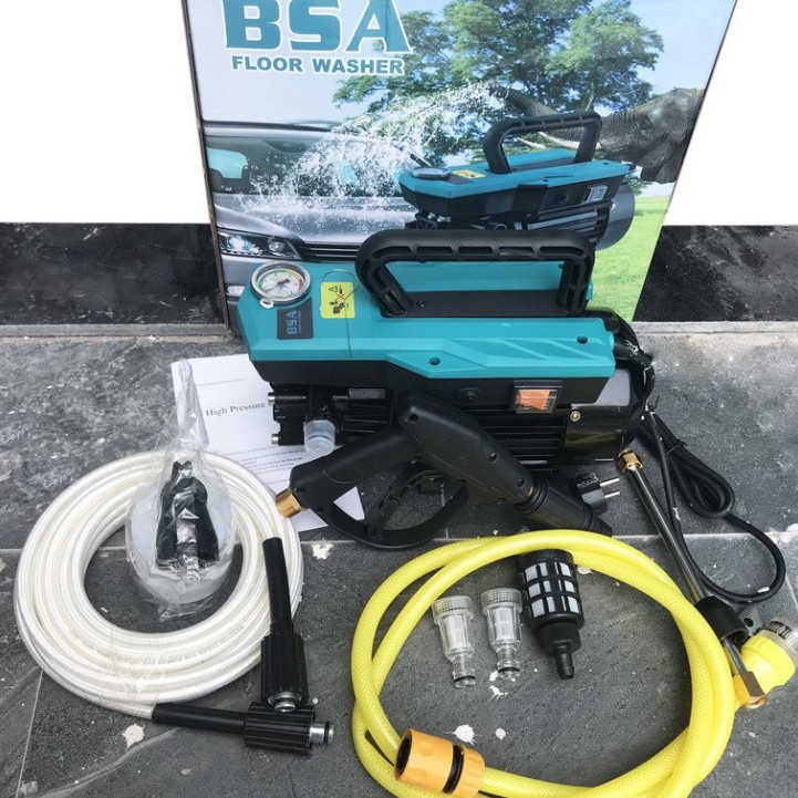 Máy bơm bảo dưỡng, phun rửa xe áp lực cao "BSA - RS1" Công suất 1800W