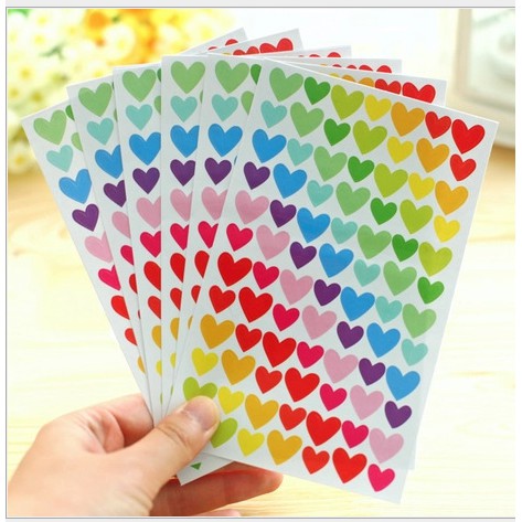 Bộ 6 Miếng Dán Nhiều Màu Sắc Trang Trí