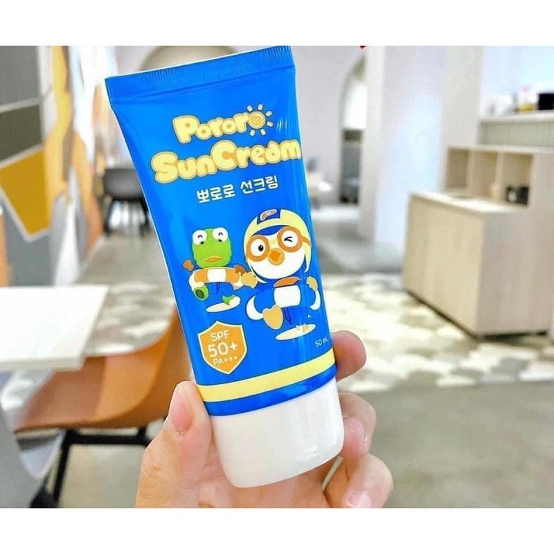 [ Chính Hãng ] Kem Chống Nắng Trẻ Em Pororo Sun Cream Hàn Quốc, Tuýp 50ml, Bảo Vệ Da Của Bé Khi Đi Nắng Hiệu Quả