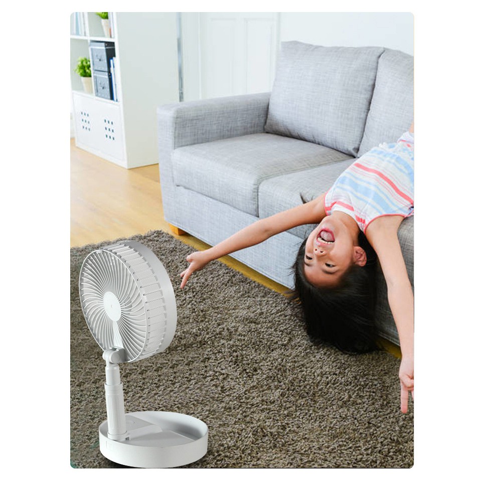 [CHÍNH HÃNG] Quạt Tích Điện Đa Năng, Pin Lithium 7200mAh Chạy Liên Tục 6 Tiếng Ở Số 4, Sạc Đầy 8 Tiếng, BH 1 Năm | BigBuy360 - bigbuy360.vn