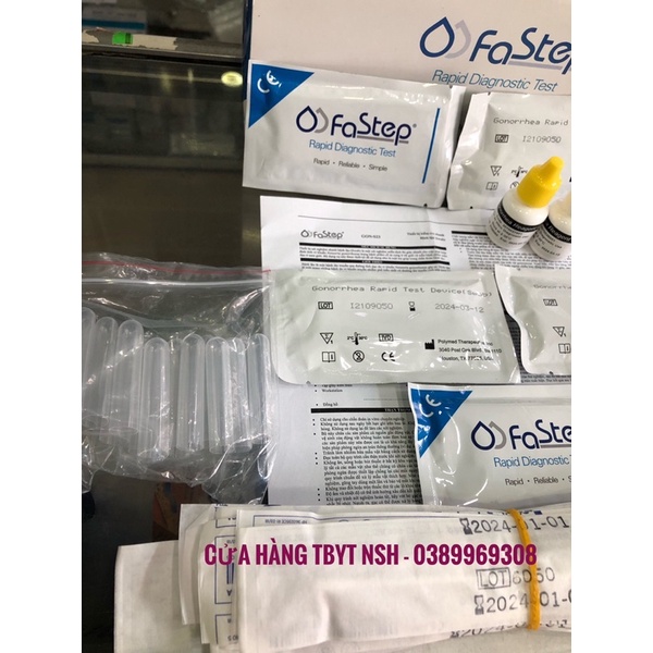 ❤️ TEST THỬ QUE THỬ NHANH BỆNH LẬU - VI KHUẨN LẬU TẠI NHÀ GONORRHEA RAPID TEST DEVICE SWAB FASTEP CỦA MỸ