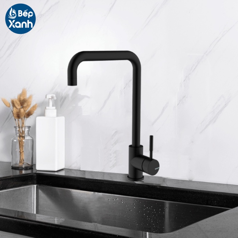 [FREESHIP HCM] Vòi Rửa Chén Nóng Lạnh Ecalite EF-K128B - Màu Đen