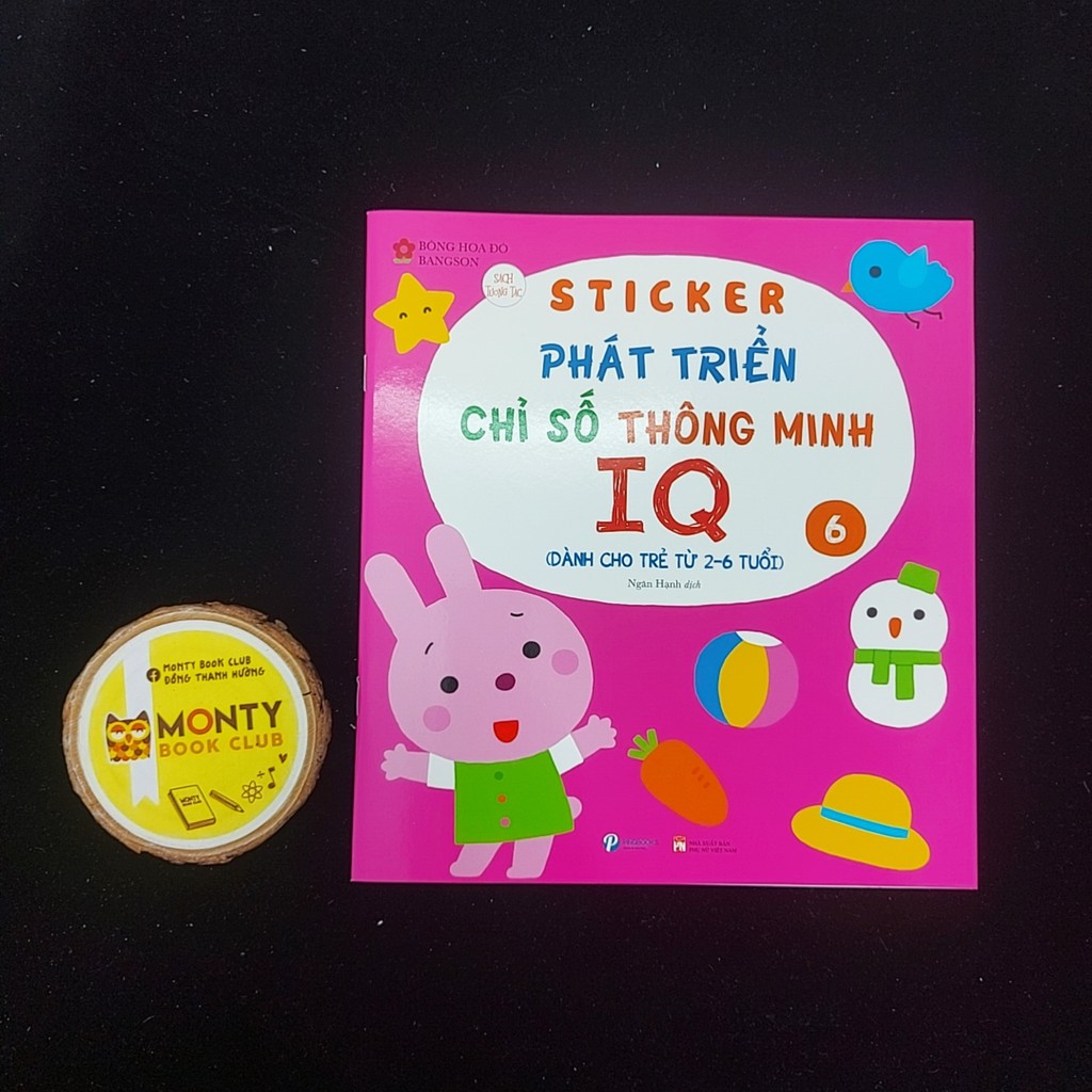 Sách - Combo Sticker phát triển chỉ số thông minh IQ (6c)-PB, Monty club