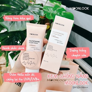 Kem chống nắng kép Glutathione Moonlook 50gr [ Chính Hãng]