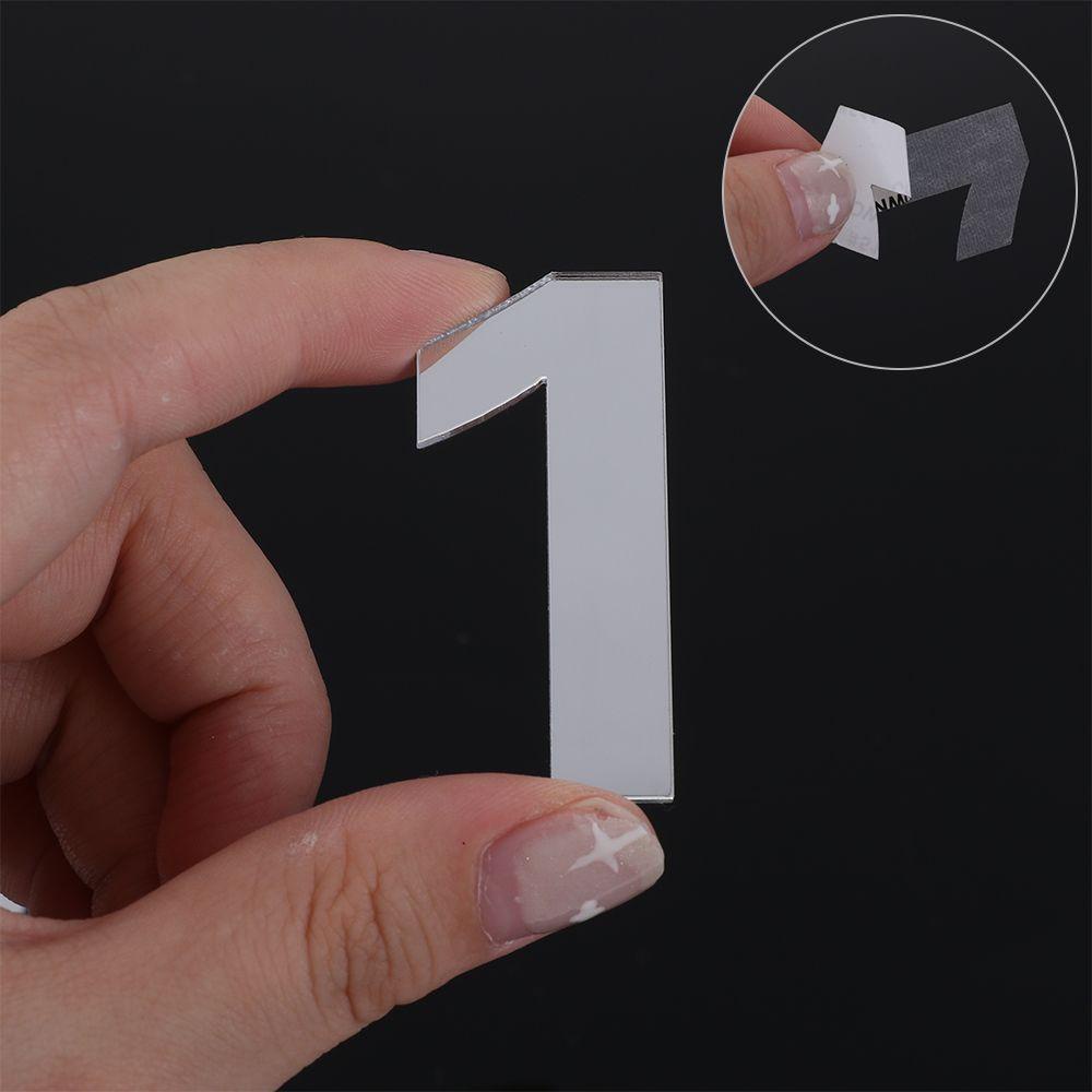 PISTA 1 Biển Hiệu Dán Cửa Tủ Bằng Acrylic Tự Dính Trang Trí Nhà Cửa / Khách Sạn