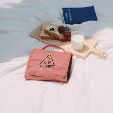 Túi đựng mỹ phẩm 3ce Wash Bag Small Đen Hồng