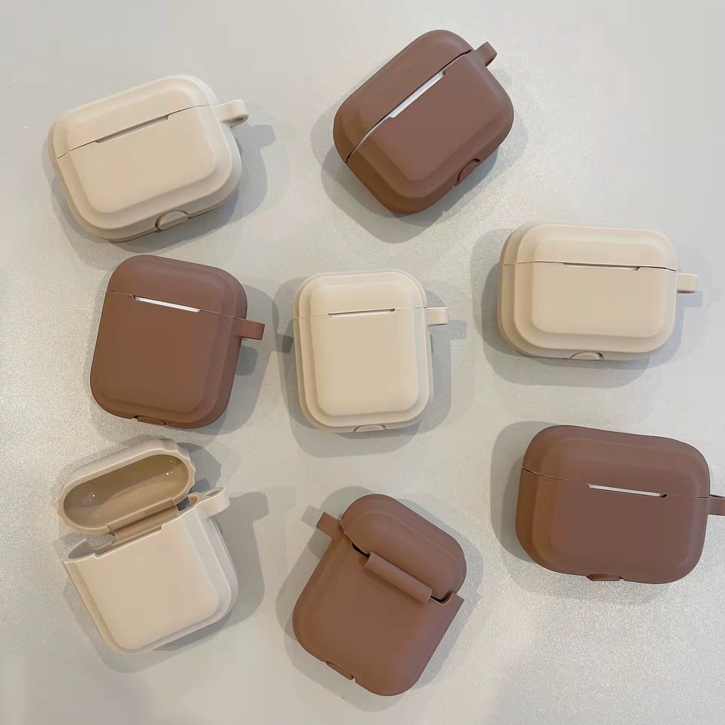 Vỏ Bảo Vệ Hộp Sạc Tai Nghe Airpods 1 2 pro Kết Nối Bluetooth Không Dây Bằng TPU Mềm Hình Ly Cà Phê