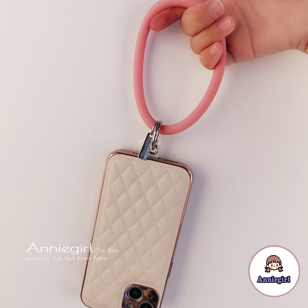 Dây Đeo Điện Thoại Bằng Silicon Dẻo Chống Thất Lạc Tiện Dụng Cho Nữ