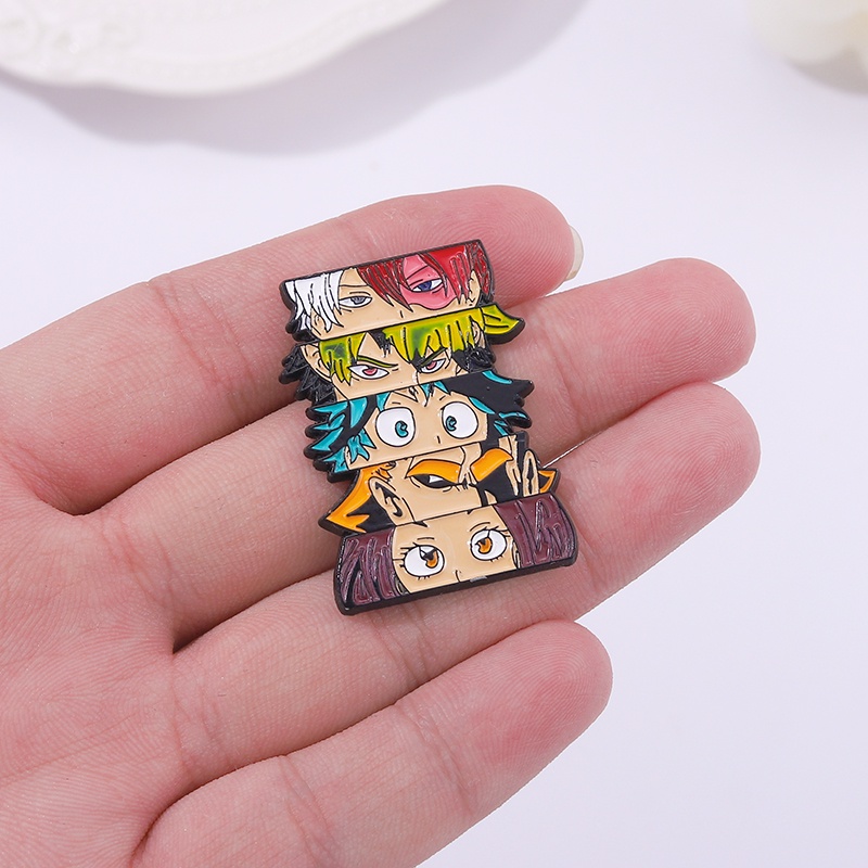 Ghim cài áo QIHE JEWELRY thiết kế hoạt hình My Hero Academia