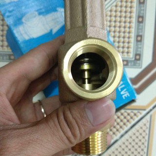 Van an toàn bằng đồng có tay phi 34