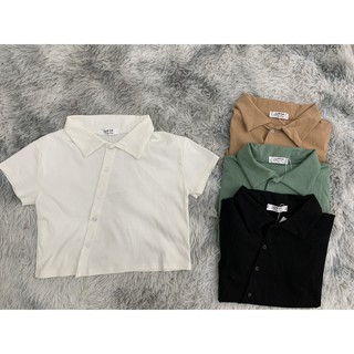 Áo Croptop - Áo Thun Croptop Nút Xẻ Chéo